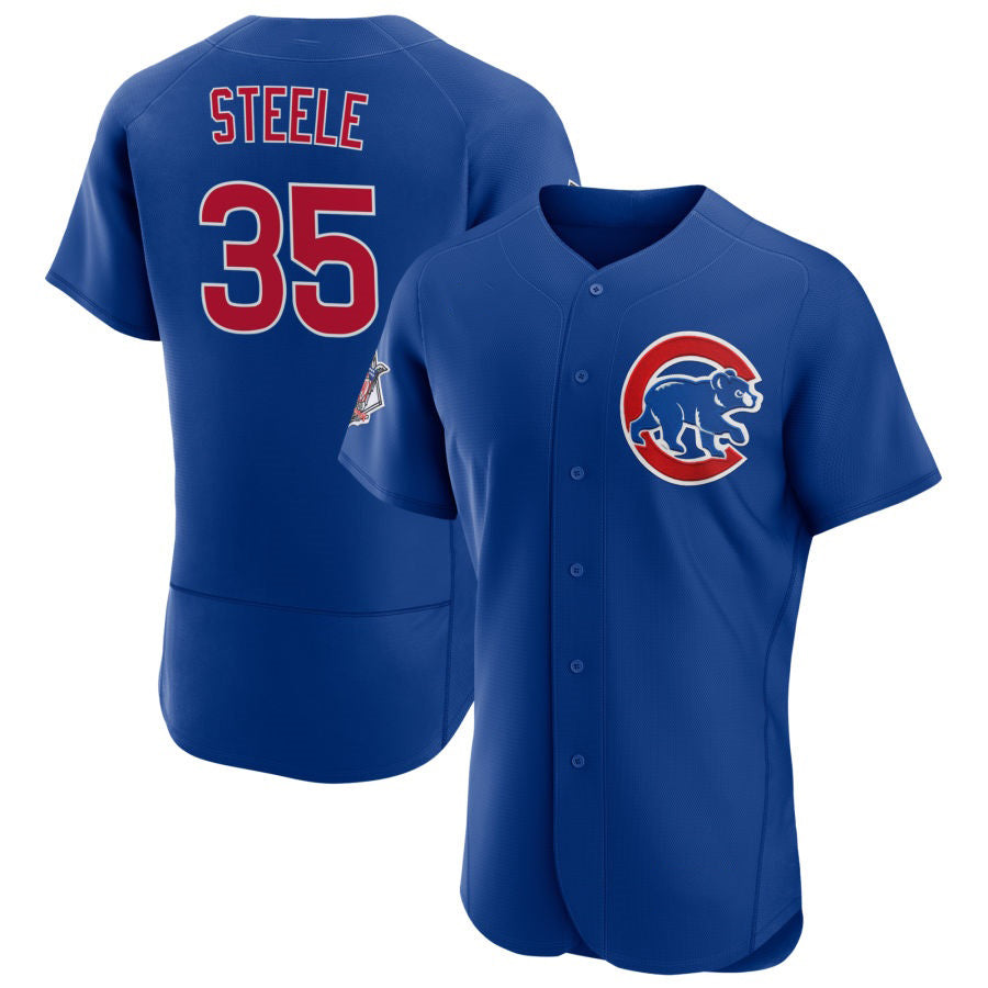 Chicago Cubs #35 Justin Steele Royal Alternate FlexBase Player Baseball Jersey