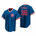 Chicago Cubs #35 Justin Steele Royal Pullover Cooperstown Baseball Jersey