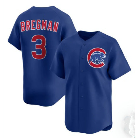 Chicago Cubs #3 Alex Bregman Royal Limited Stitched Jersey
