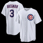 Chicago Cubs #3 Alex Bregman White Home Replica Jersey