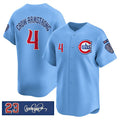 Chicago Cubs #4 Pete Crow-Armstrong Blue 'Ryne Sandberg Tribute' Vapor Limited V3 Stitched Jersey