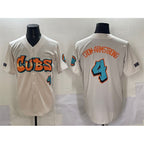 Chicago Cubs #4 Pete Crow-Armstrong Cream 'Graffiti North Side Edition' Vapor Premier Limited Stitched Jersey