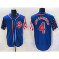 Chicago Cubs #4 Pete Crow-Armstrong Royal 2025 Independence Day Vapor Premier Limited Stitched Jersey