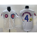 Chicago Cubs #4 Pete Crow-Armstrong White 2025 Tokyo Series Limited Stitched Baseball Jersey