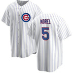 Chicago Cubs #5 Christopher Morel Chicago White Cool Base Stitched Baseball Jersey