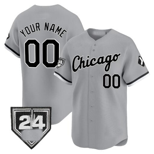 Chicago White Sox 2024 Spring Training Patch Vapor Premier Limited Custom Jersey ¨C Gray Baseball Jersey