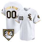 Chicago White Sox 2024 Spring Training Patch Vapor Premier Limited Custom Jersey ¨C White Gold Baseball Jersey