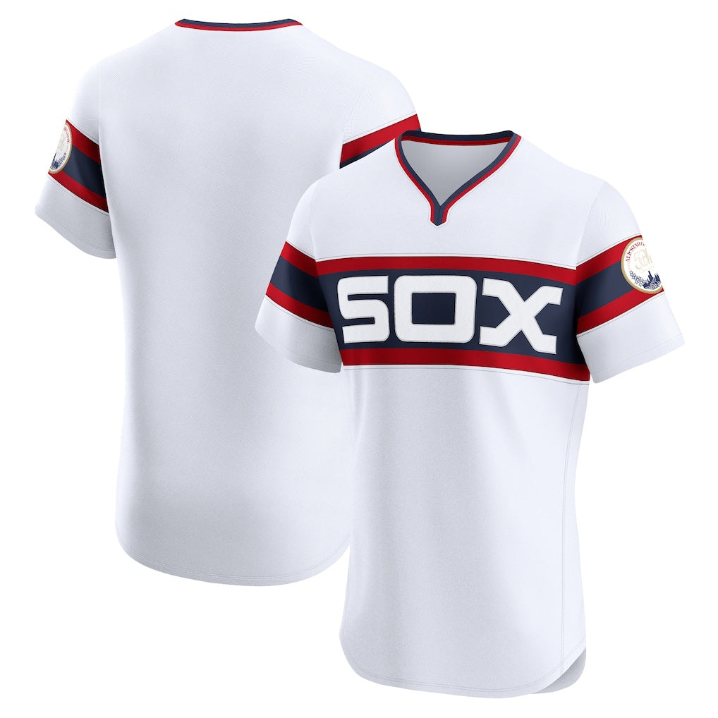 Chicago White Sox White Alternate Vapor Premier Elite Patch Baseball Jersey