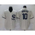 Chicago White Sox #10 Yoan Moncada 2021 Cream Field of Dreams Name Cool Base Stitched Baseball Jersey