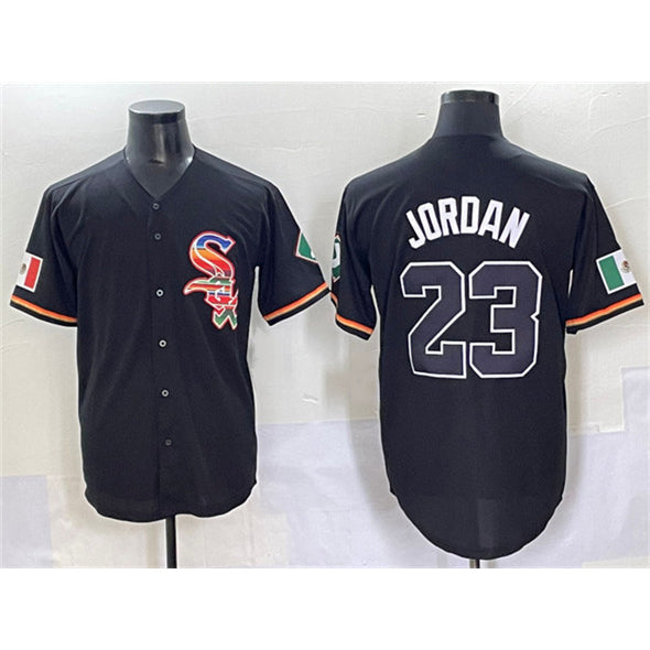 Chicago White Sox #23 Michael Jordan Black Mexico Limited Stitched Baseball Jersey