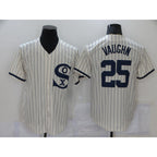 Chicago White Sox #25 Andrew Vaughn 2021 Cream Navy Field of Dreams Name Flex Base Stitched Baseball Jersey