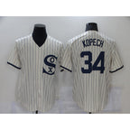 Chicago White Sox #34 Michael Kopech 2021 Cream Field of Dreams Name Cool Base Stitched Baseball Jersey