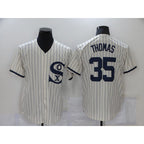 Chicago White Sox #35 Frank Thomas 2021 Cream Navy Field of Dreams Name Flex Base Stitched Baseball Jersey