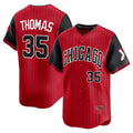 Chicago White Sox #35 Frank Thomas Red-Black 2025 City Connect Limited Retired Player Baseball Jersey