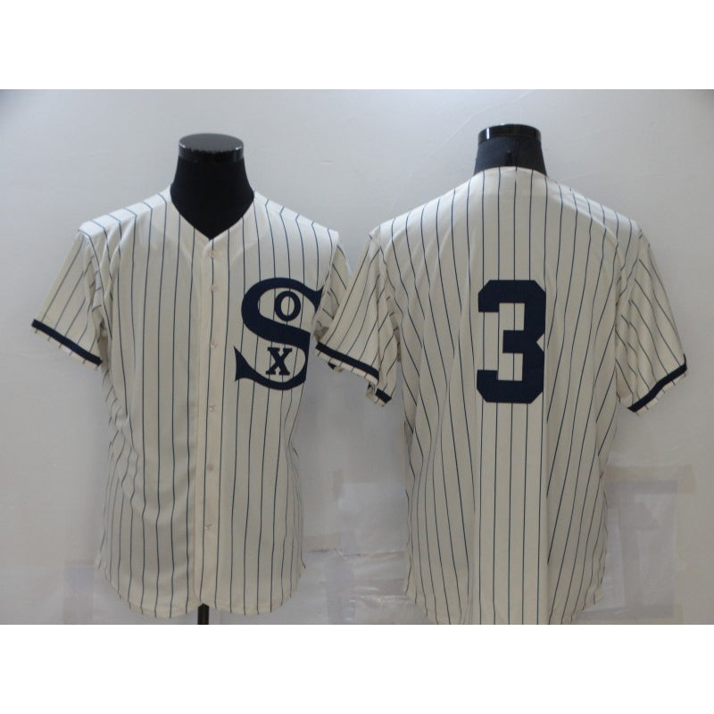 Chicago White Sox #3 Harold Baines 2021 Cream Navy Field of Dreams Flex Base Stitched Baseball Jersey