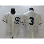Chicago White Sox #3 Harold Baines 2021 Cream Navy Field of Dreams Flex Base Stitched Baseball Jersey