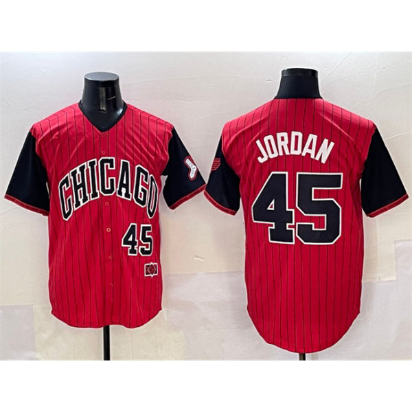 Chicago White Sox #45 Michael Jordan Red Black 2025 City Connect Limited Stitched Baseball Jersey