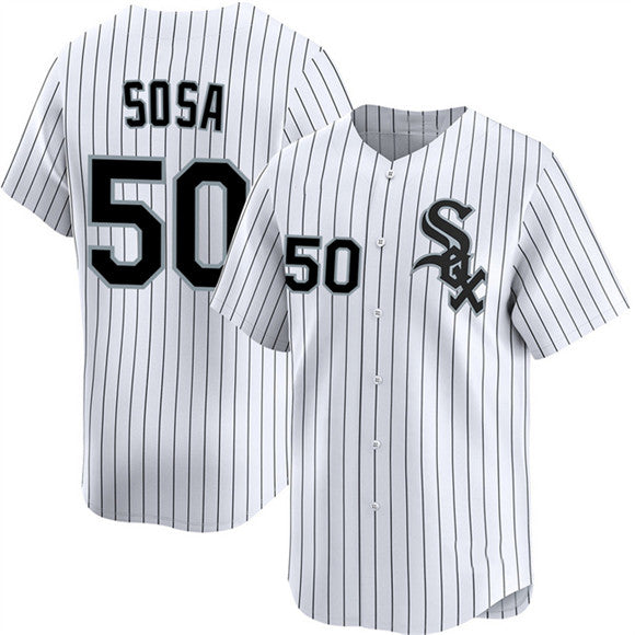 Chicago White Sox #50 Lenyn Sosa White 2025 Home Limited Stitched Baseball Jersey