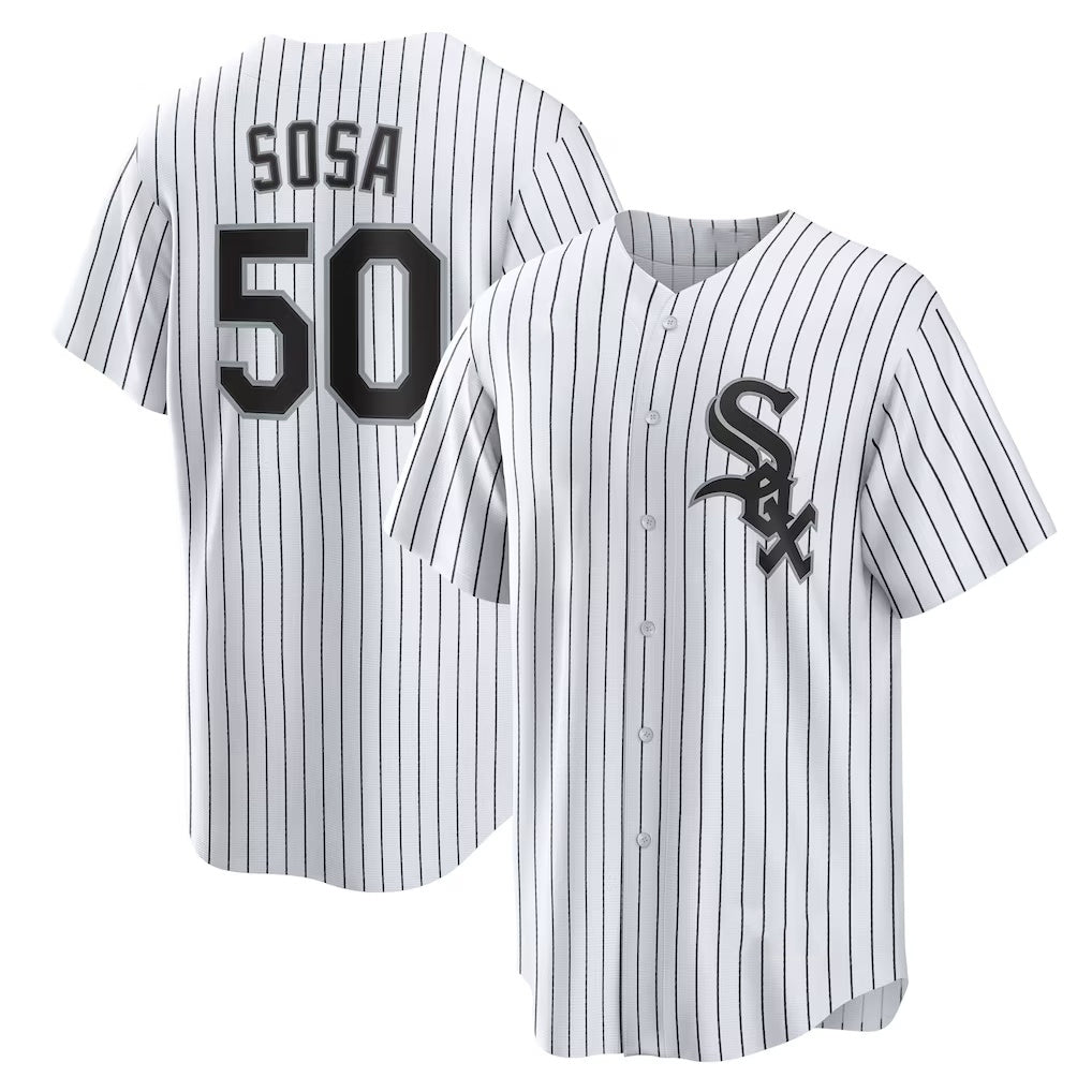 Chicago White Sox #50 Lenyn Sosa White Home Replica Baseball Jersey