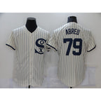 Chicago White Sox #79 Jose Abreu 2021 Cream Field of Dreams Name Cool Base Stitched Baseball Jersey