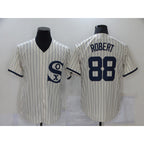 Chicago White Sox #88 Luis Robert 2021 Cream Navy Field of Dreams Name Flex Base Stitched Baseball Jersey