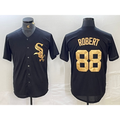 Chicago White Sox #88 Luis Robert Black Gold Cool Base Stitched Baseball Jersey
