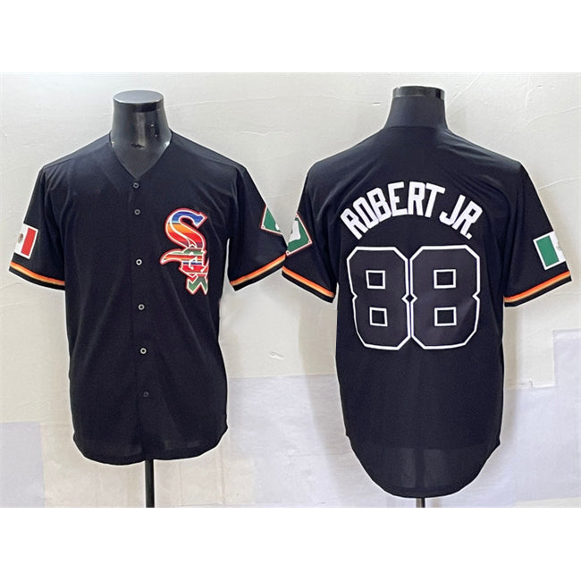 Chicago White Sox #88 Luis Robert Jr. Black Mexico Limited Stitched Baseball Jersey