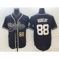 Chicago White Sox #88 Luis Robert Number Black Cool Base Stitched Baseball Jersey