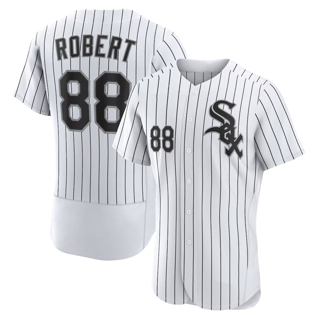 Chicago White Sox #88 Luis Robert White-Black Home Authentic Player Baseball Jersey