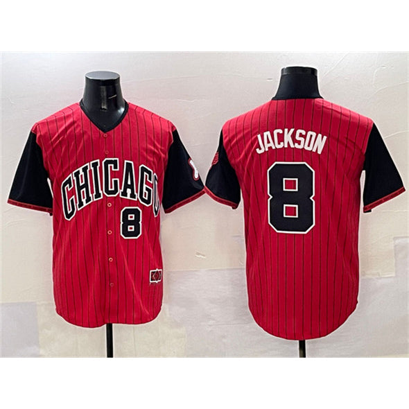 Chicago White Sox #8 Bo Jackson Red Black 2025 City Connect Limited Stitched Baseball Jersey