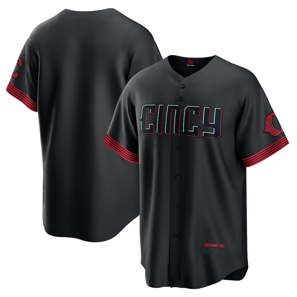 Cincinnati Reds Black City Connect Replica Baseball Jersey