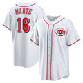 Cincinnati Reds #16 Noelvi Marte White Home Replica Baseball Jersey