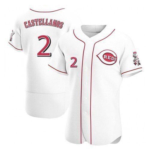 Cincinnati Reds #2 Nick Castellanos White 2021 Home Player Baseball Jersey