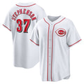 Cincinnati Reds #37 Tyler Stephenson White Home Replica Baseball Jersey
