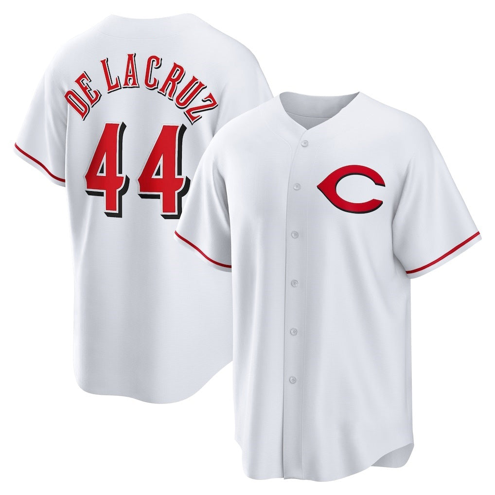 Cincinnati Reds #44 Elly De La Cruz White Alternate 2 Replica Baseball Jersey