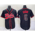 Cincinnati Reds #6 Jonathan India Black 2023 City Connect With Patch Stitched Baseball Jersey