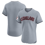 Cleveland Guardians Gray Alternate Vapor Premier Elite Patch Baseball Jersey