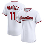 Cleveland Guardians #11 José Ramírez White Home Elite Baseball Jersey