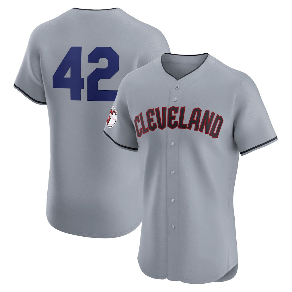 Cleveland Guardians #42 Jackie Robinson Gray Road 2024 Day Elite Baseball Jersey