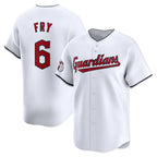 Cleveland Guardians #6 David Fry White Home Limited Player Baseball Jersey