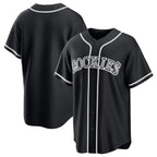 Colorado Rockies Blank Black Out Stitched Baseball Jersey