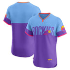 Colorado Rockies Purple 2025 City Connect Elite Baseball Jersey