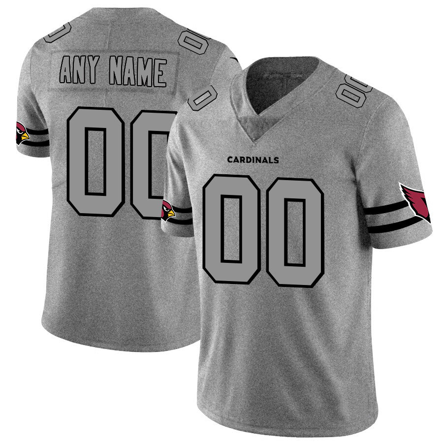 Custom A.Cardinals 2019 Gray Gridiron Gray Vapor Untouchable Limited Stitched Football American Jersey