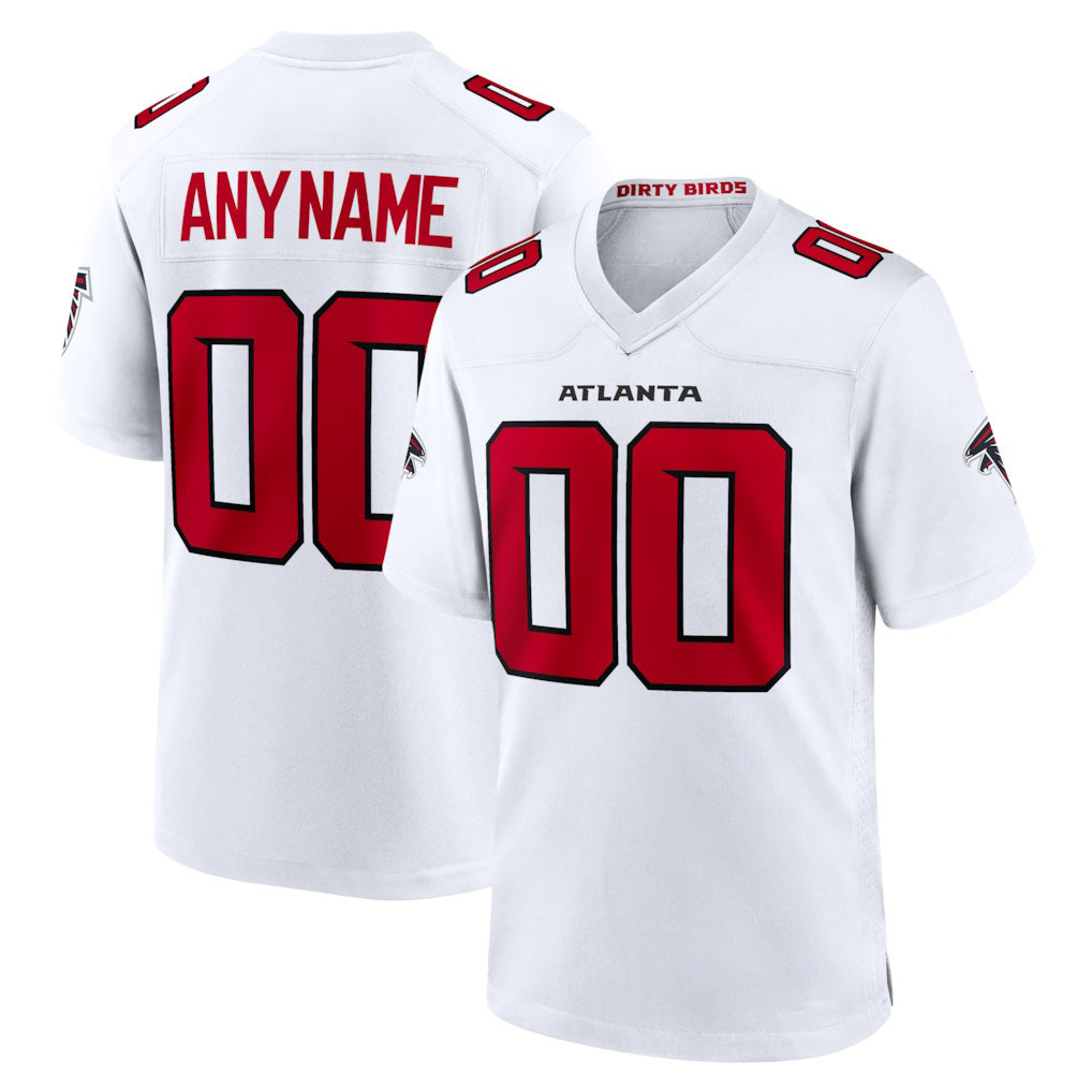 Custom A.Falcons White Game Stitched Football American Jersey