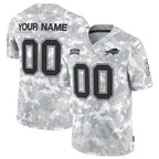 Custom B.Bills Active Player 2024 F.U.S.E Arctic Camo Salute To Service Limited Stitched Football American Jersey