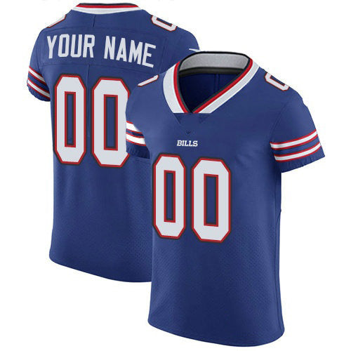 Custom B.Bills Royal Blue Team Color Vapor Untouchable Elite Stitched Football American Jersey