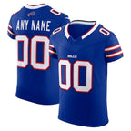 Custom B.Bills Royal Vapor F.U.S.E. Elite Stitched Football American Jersey