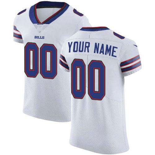 Custom B.Bills White Vapor Untouchable Elite Stitched Football American Jersey