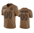 Custom B.Ravens Active Player 2023 Brown Salute To Service Limited Stitched Football American Jersey