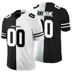 Custom B.Ravens Black And White Split Vapor Untouchable Limited Stitched Football American Jersey